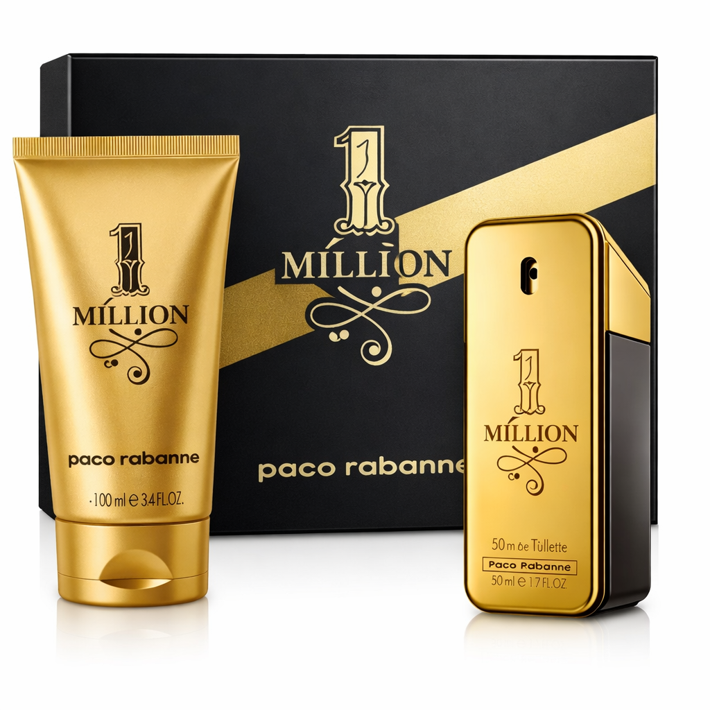 Paco Rabanne 1 Million – Herren Duftset mit Eau de Toilette & Duschgel – Joyout® Fit & Healthy