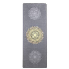 Load image into Gallery viewer, Hochwertige Fitnessmatte aus Wildleder und Naturkautschuk