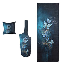 Load image into Gallery viewer, Hochwertige Fitnessmatte aus Wildleder und Naturkautschuk