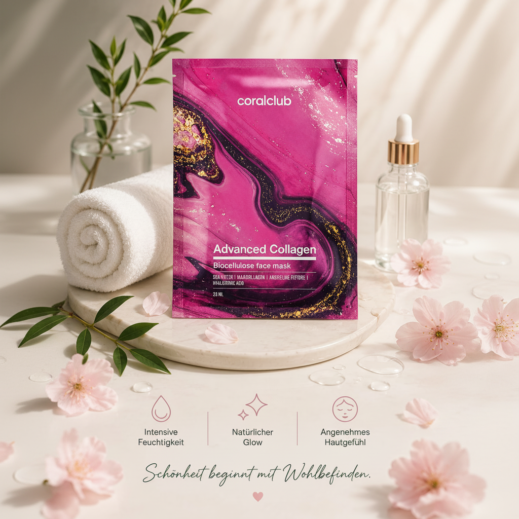 Collagen Biocellulose Gesichtsmaske – Intensive Feuchtigkeit & Glow