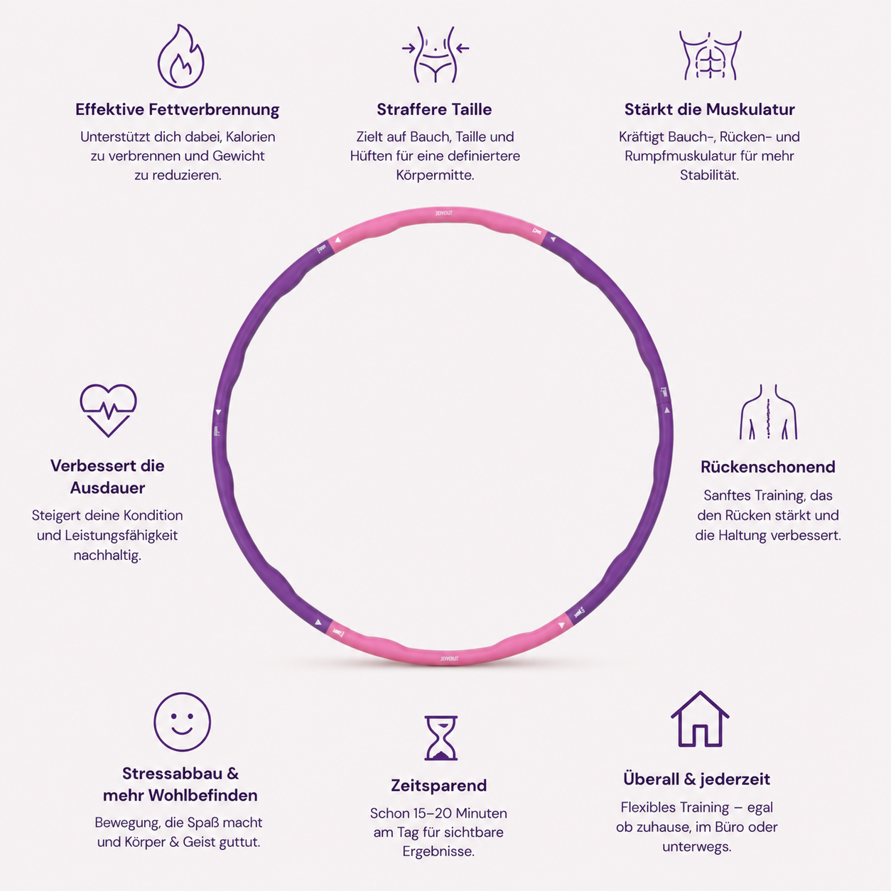 Joyout® Hula Hoop Fitness Reifen
