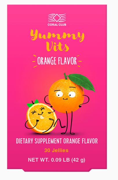 Yummy Vits Orange (30 pastilles à mâcher).